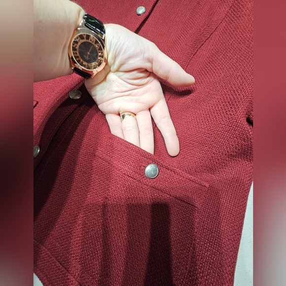 NWOT L'OFFICIEL Splendide blazer en laine pur à 100% bien doublé - Picture 4 of 10